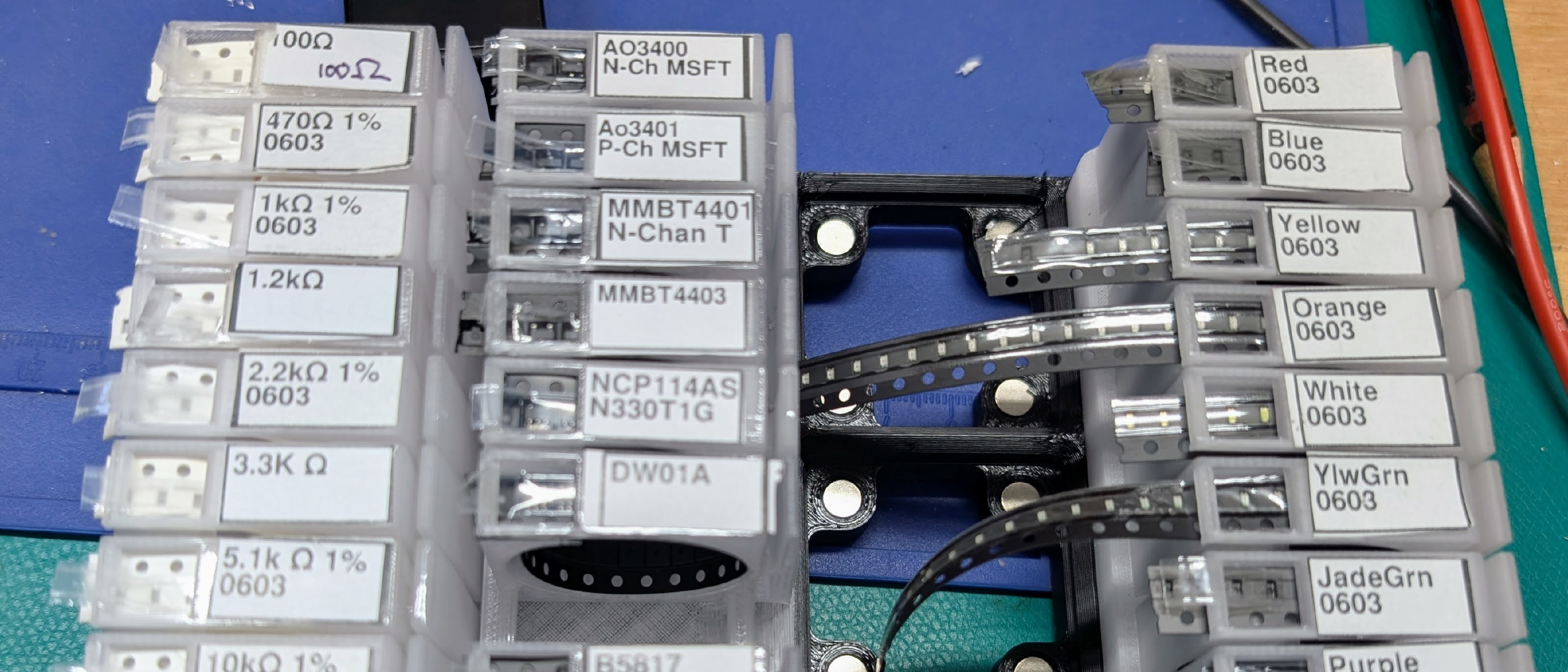 Faster SMD Pick-and-Place: Tape Dispensers and Vacuum Tools