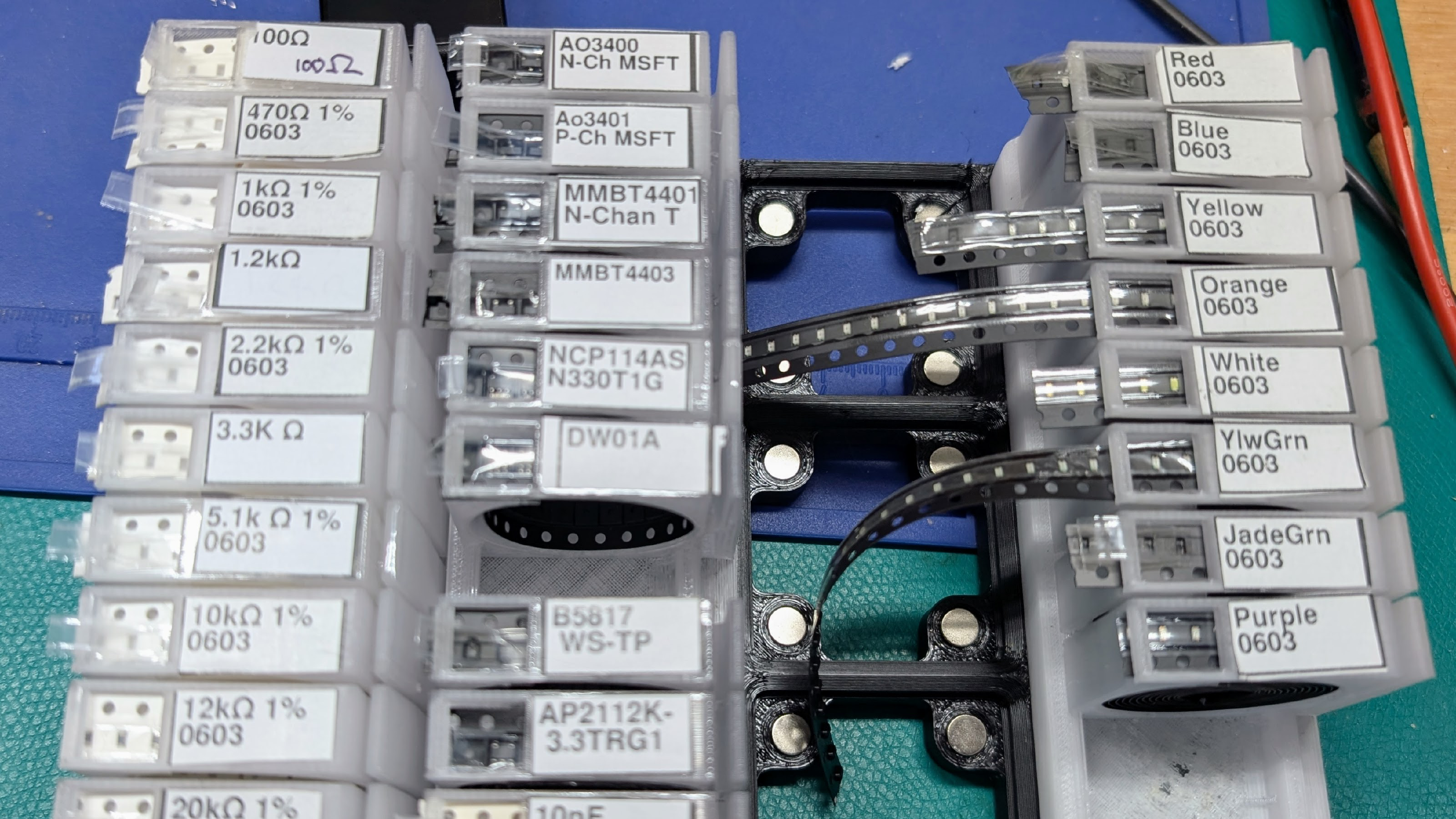 Faster SMD Pick-and-Place: Tape Dispensers and Vacuum Tools