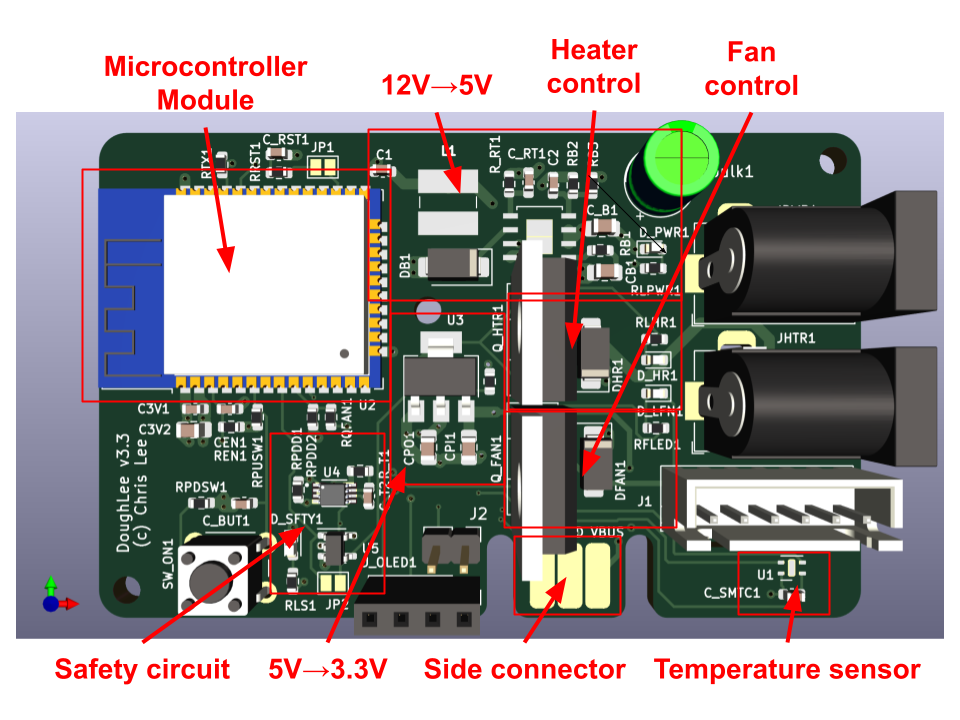 Dough133 PCB layout