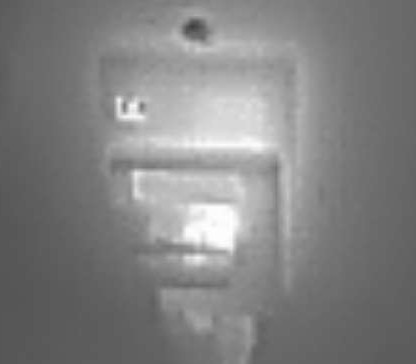 EBox infrared image with heater near full power