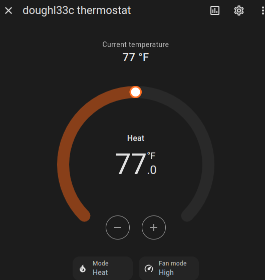 Home Assistant thermostat control