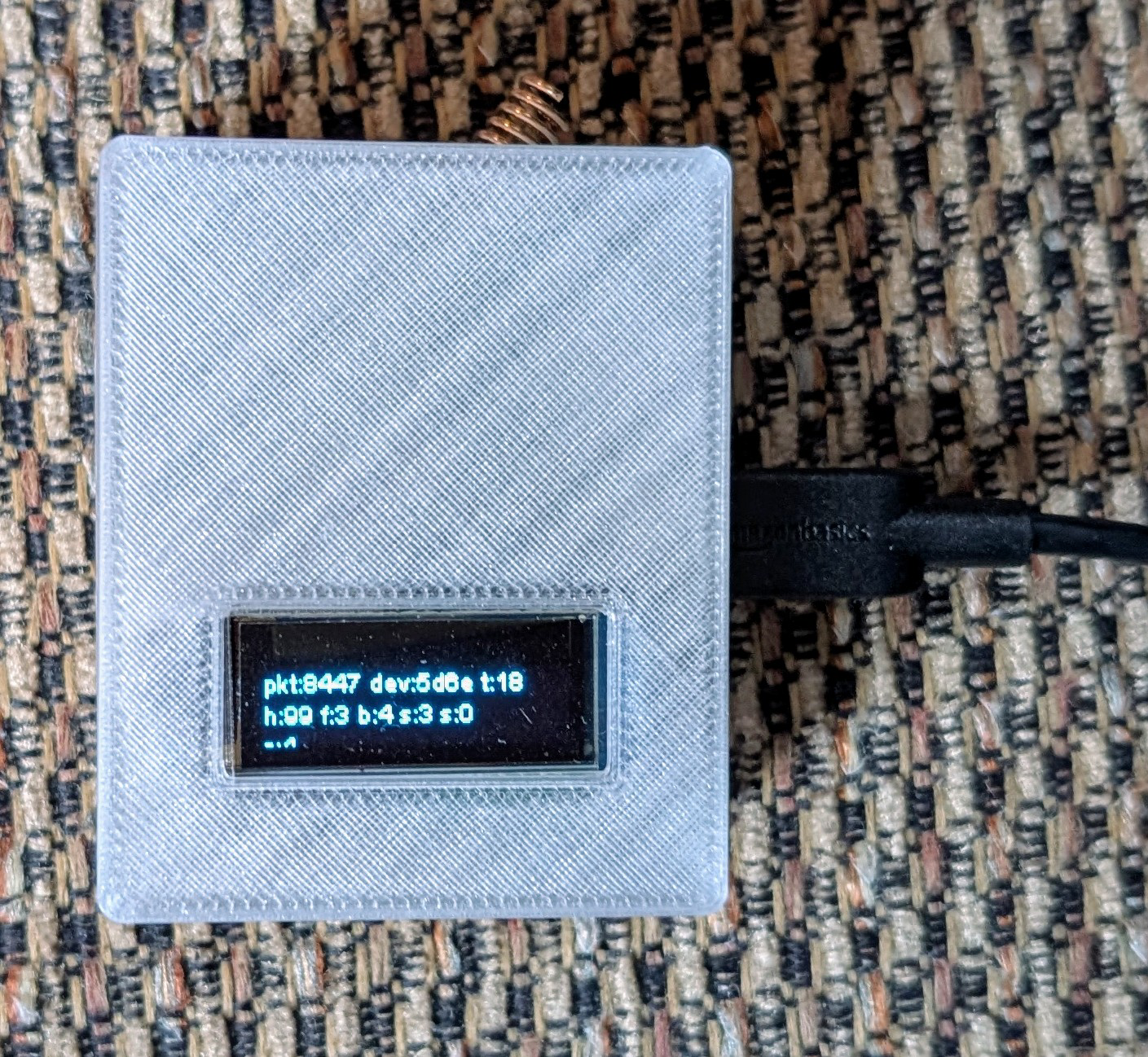 Base station in its enclosure