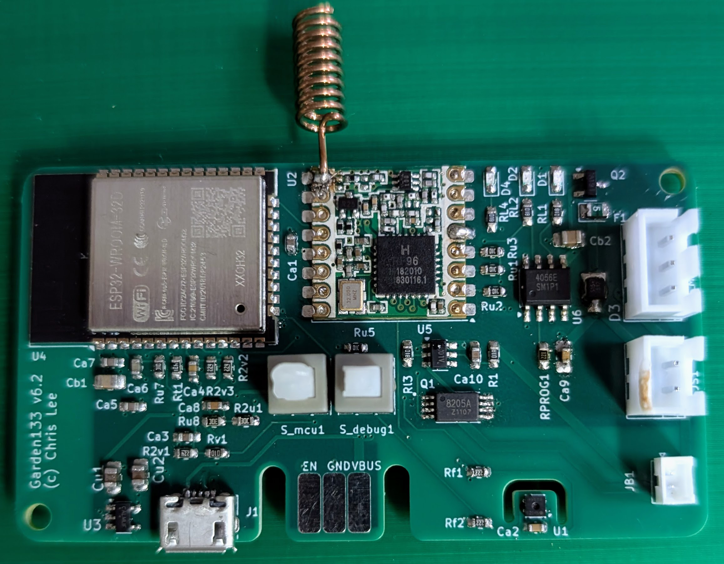 Assembled Garden133 v6.2 board