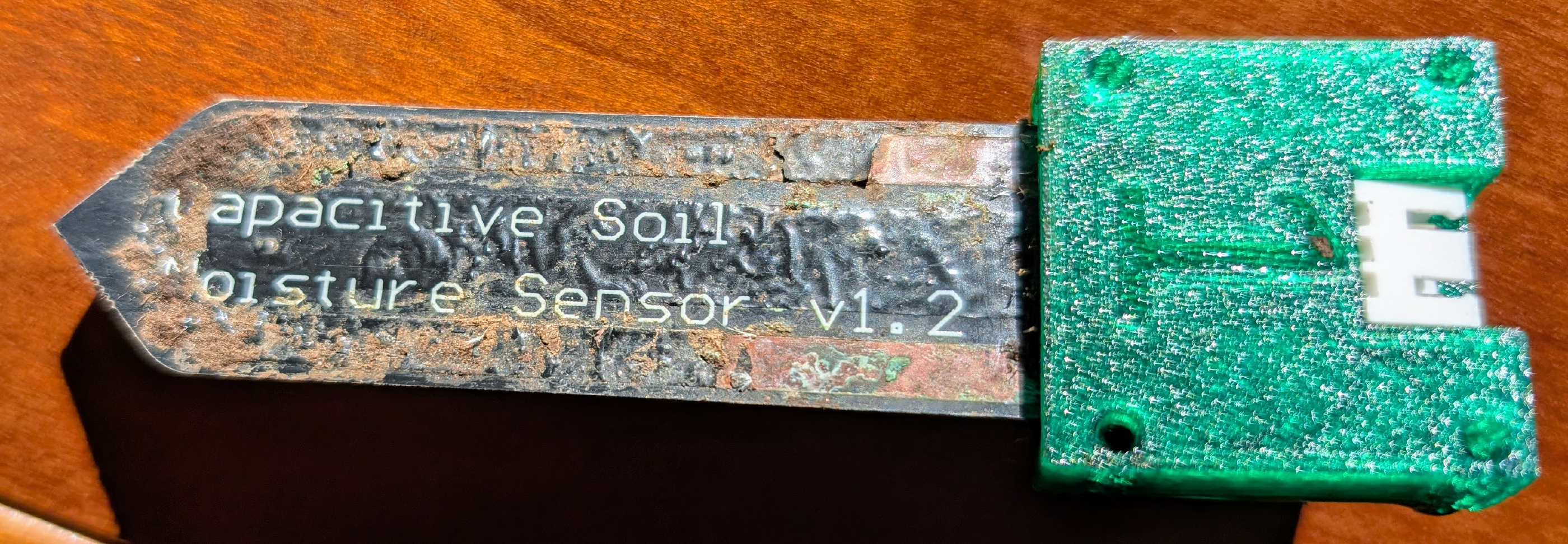 Corrosion of the soil moisture sensor