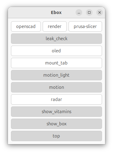 Configuration GUI