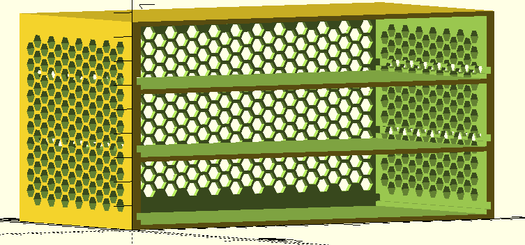 Cabinet design for SMD component bins